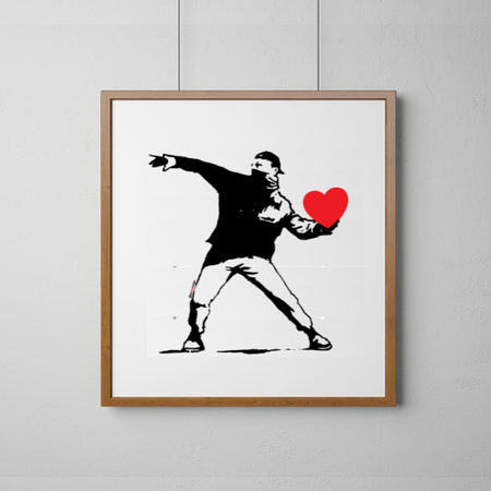Categoria Quadro na Eu Amo Eu Loja - Quadros da Coleção Faça Amor. Não Faça Guerra.