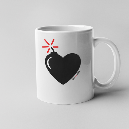 Categoria Caneca na Eu Amo Eu Loja - Quadros da Coleção Faça Amor. Não Faça Guerra.