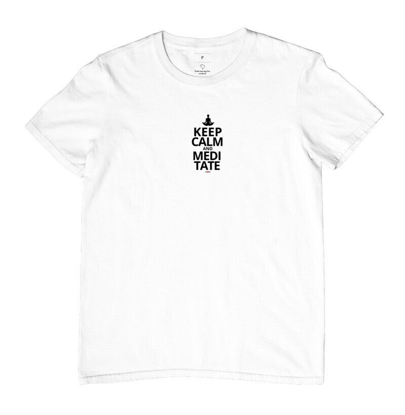 CAMISETA KEEP CALM AND MEDITATE 2