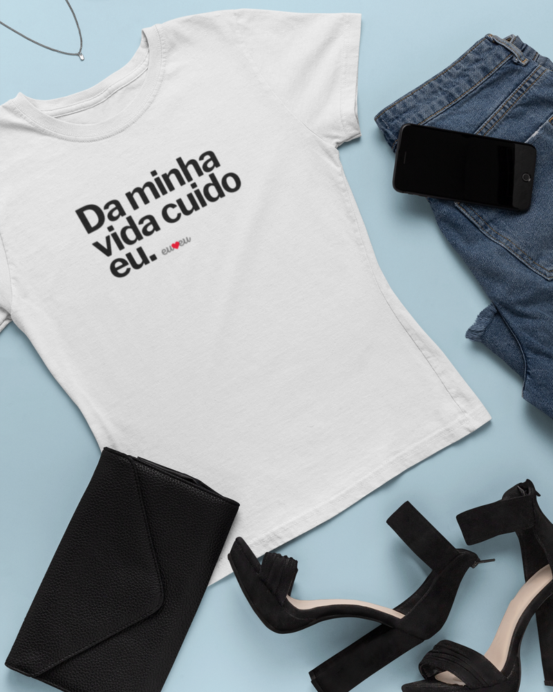 CAMISETA DA MINHA VIDA CUIDO EU