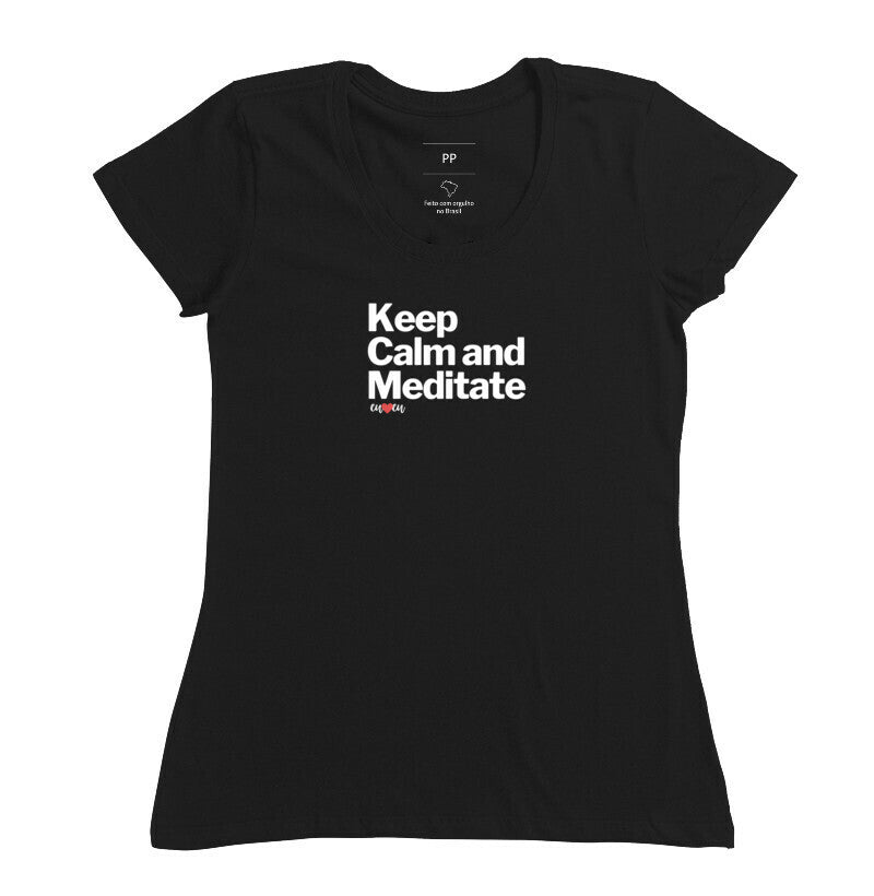 CAMISETA KEEP CALM AND MEDITATE 1