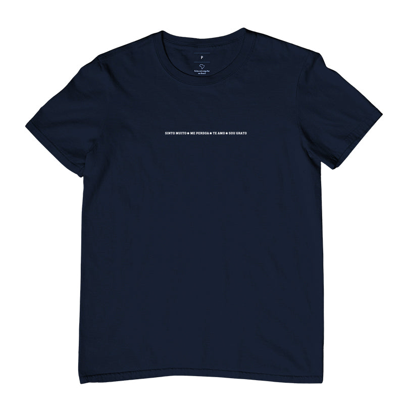CAMISETA SINTO MUITO ME PERDOE TE AMO SOU GRATO 4