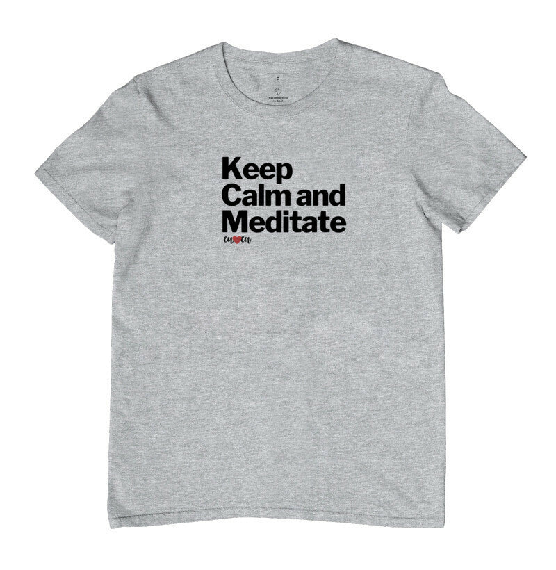 CAMISETA KEEP CALM AND MEDITATE 1