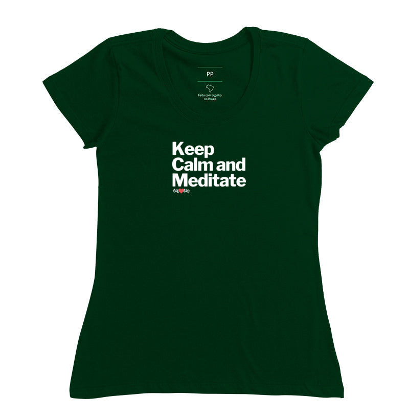 CAMISETA KEEP CALM AND MEDITATE 1