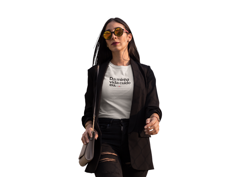 CAMISETA DA MINHA VIDA CUIDO EU