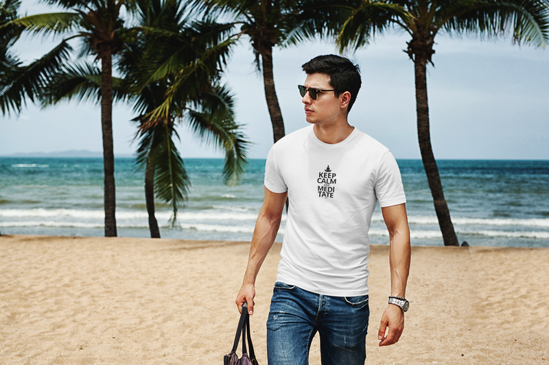 CAMISETA KEEP CALM AND MEDITATE 2