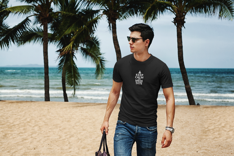 CAMISETA KEEP CALM AND MEDITATE 2