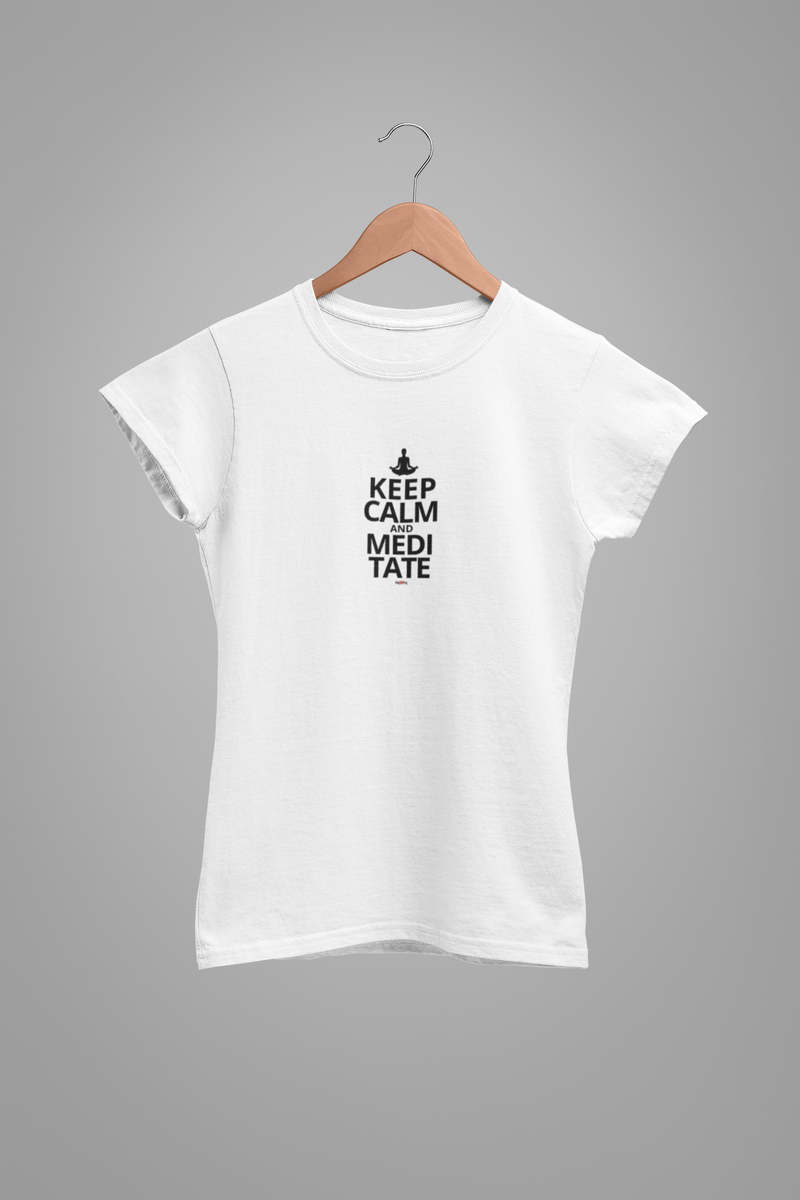 CAMISETA KEEP CALM AND MEDITATE 2