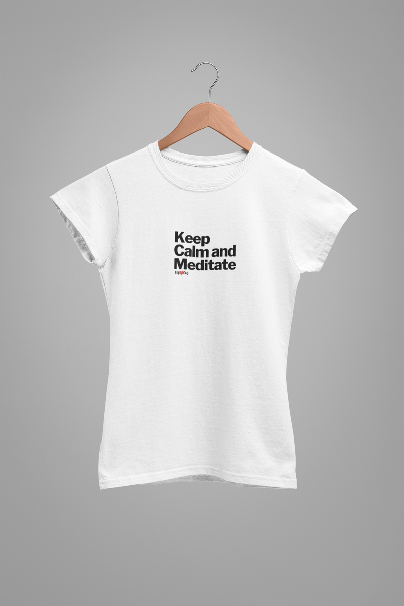 CAMISETA KEEP CALM AND MEDITATE 1