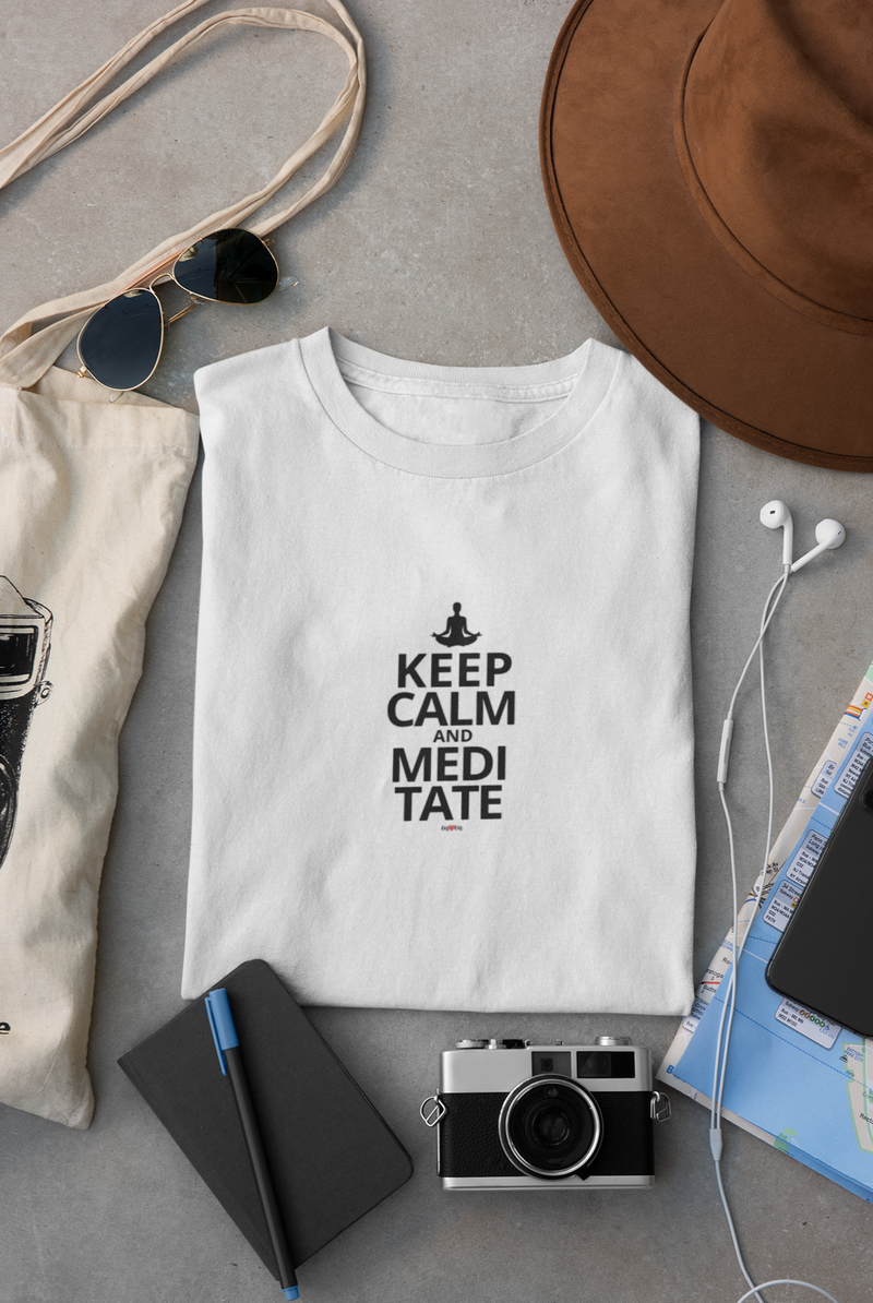 CAMISETA KEEP CALM AND MEDITATE 2