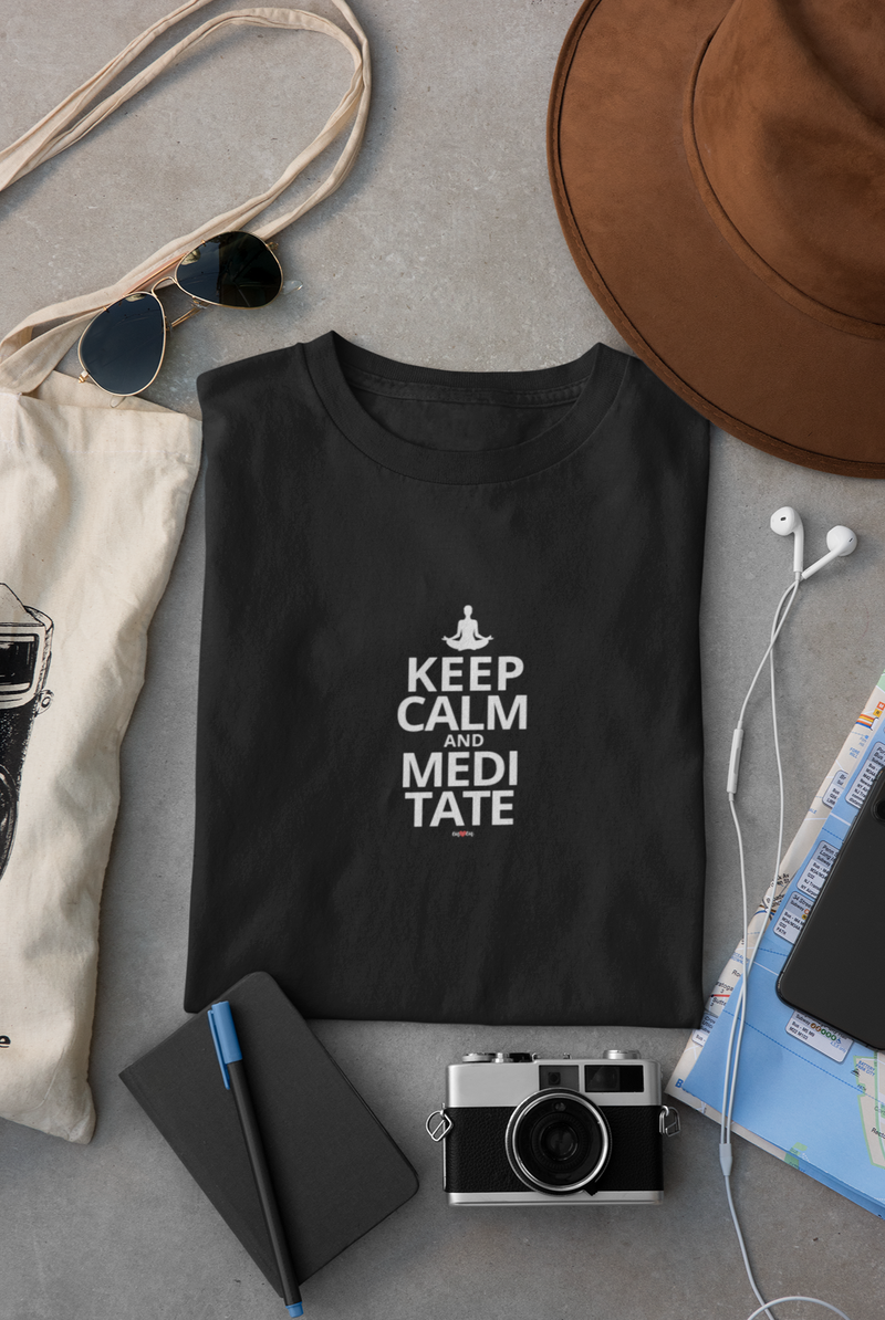 CAMISETA KEEP CALM AND MEDITATE 2