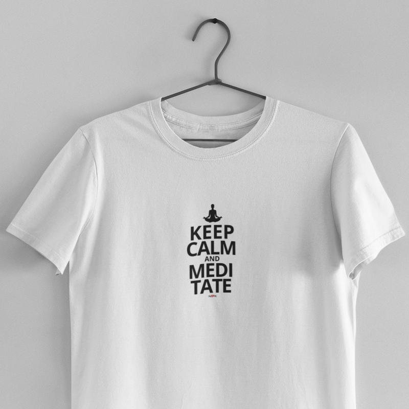 CAMISETA KEEP CALM AND MEDITATE 2