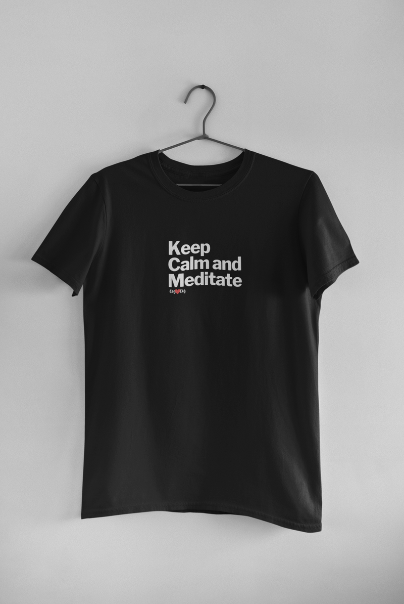 CAMISETA KEEP CALM AND MEDITATE 1