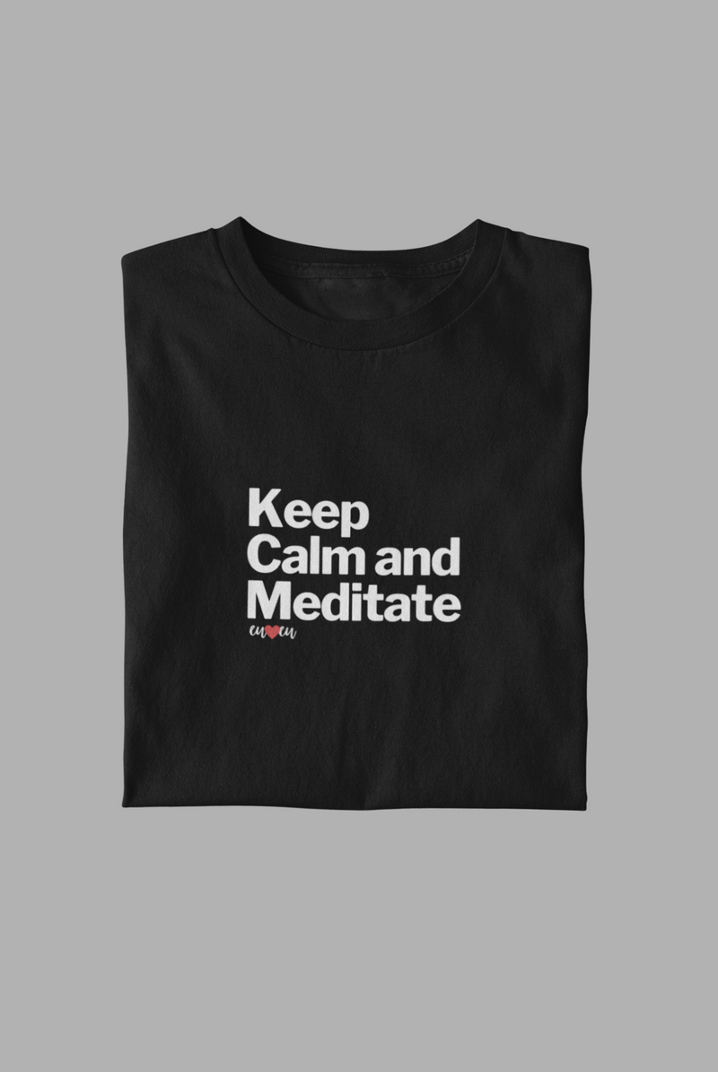 CAMISETA KEEP CALM AND MEDITATE 1