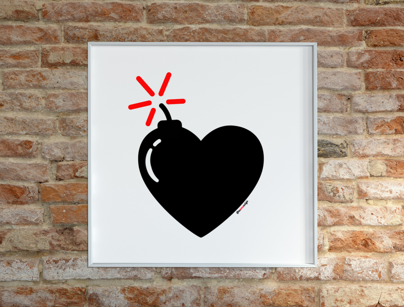 Quadro Decorativo - Love Bomb