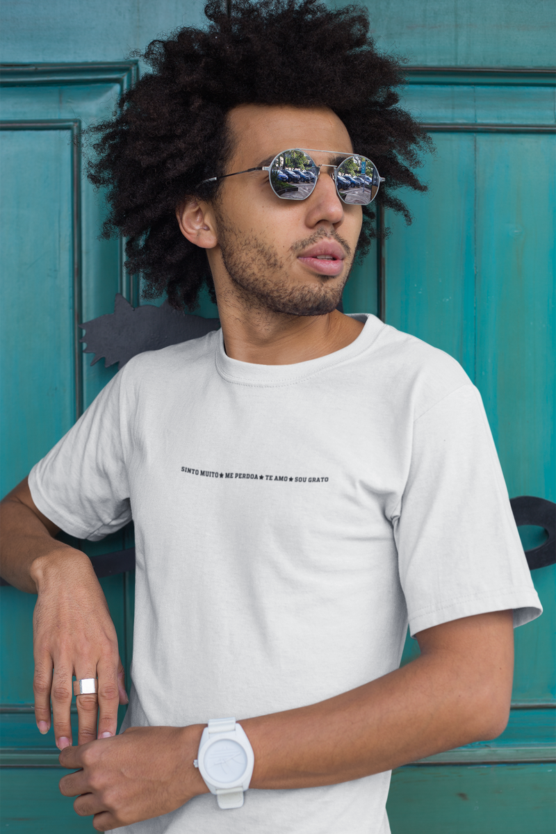 CAMISETA SINTO MUITO ME PERDOE TE AMO SOU GRATO 4