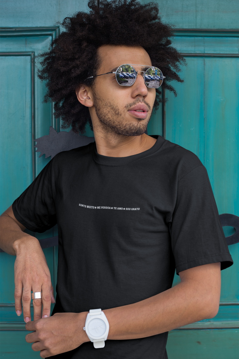 CAMISETA SINTO MUITO ME PERDOE TE AMO SOU GRATO 4