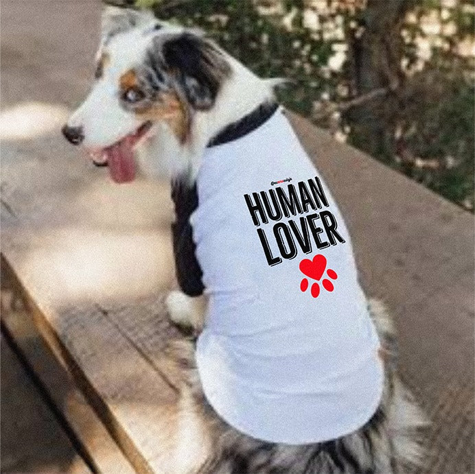 Roupa para Pet - Camiseta de Pet - Human Lover - Camiseta de cachorro