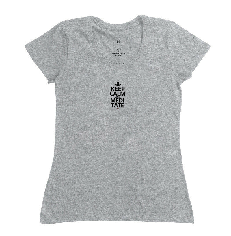 CAMISETA KEEP CALM AND MEDITATE 2
