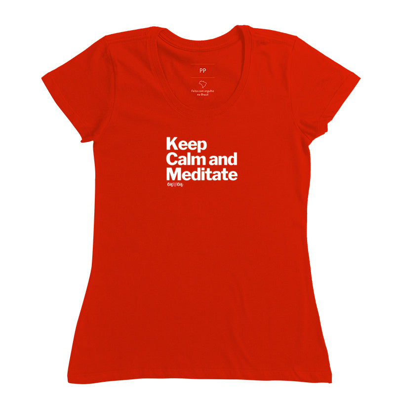 CAMISETA KEEP CALM AND MEDITATE 1
