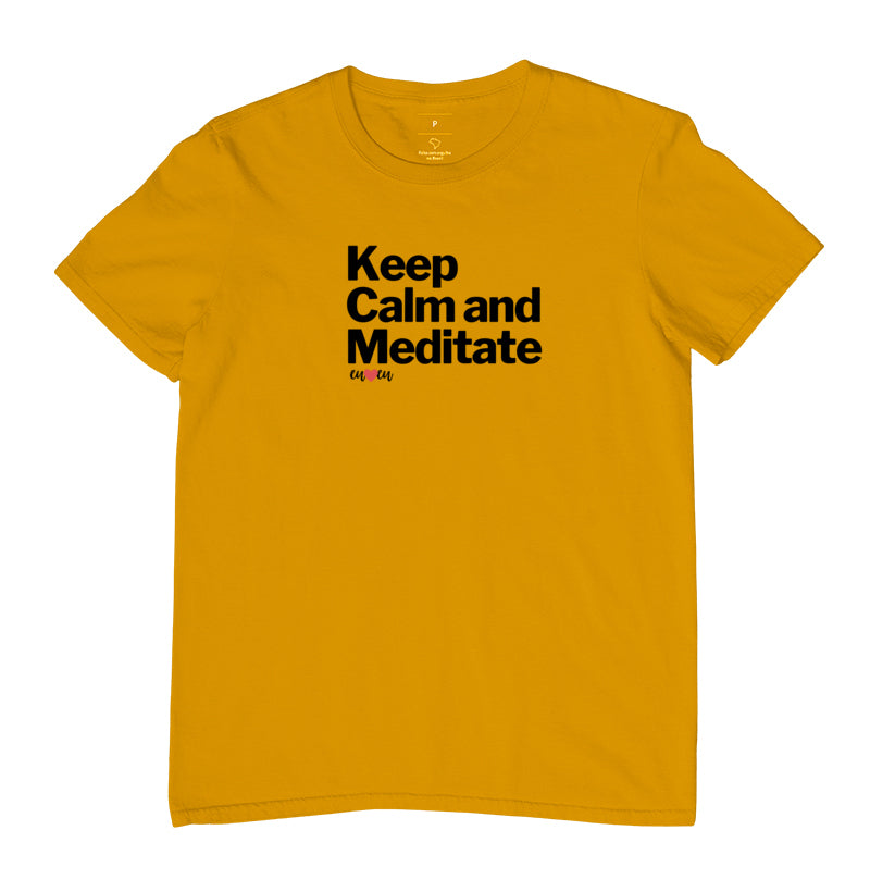 CAMISETA KEEP CALM AND MEDITATE 1