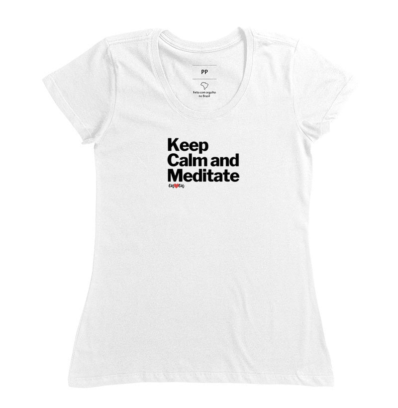 CAMISETA KEEP CALM AND MEDITATE 1
