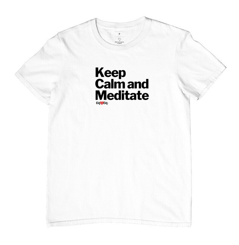 CAMISETA KEEP CALM AND MEDITATE 1