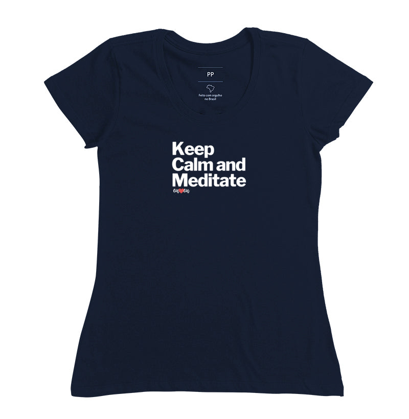 CAMISETA KEEP CALM AND MEDITATE 1