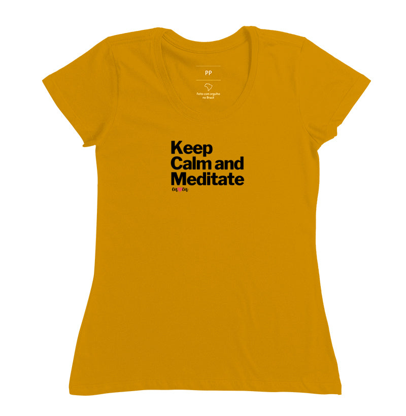 CAMISETA KEEP CALM AND MEDITATE 1