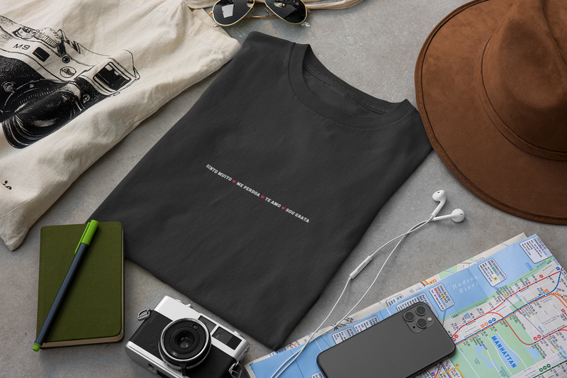 CAMISETA SINTO MUITO ME PERDOE TE AMO SOU GRATA 5